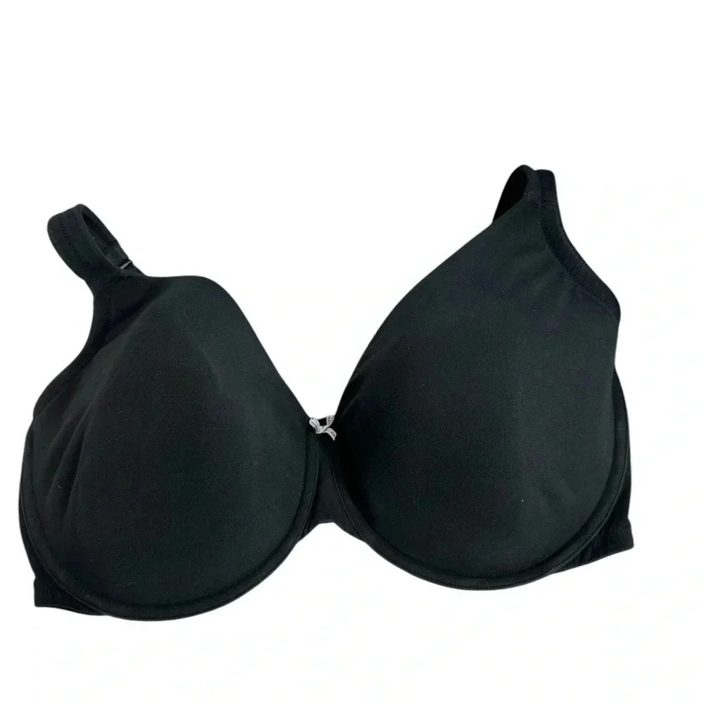 Cacique lightly lined full coverage black bra size 46G